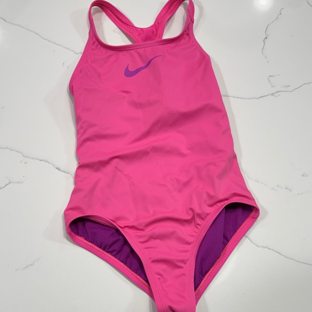 Nike Fuchsia and Purple Swimsuit